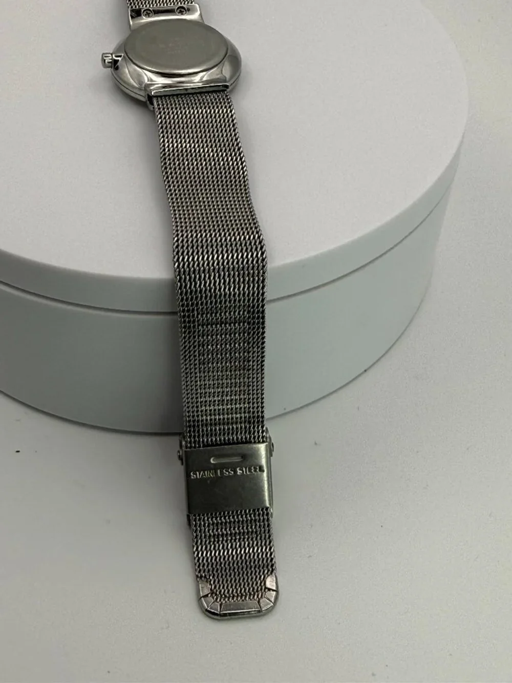 Skagen Denmark 355SGSC Women's Two Tone Quartz Watch Date Mesh Band Runs Great